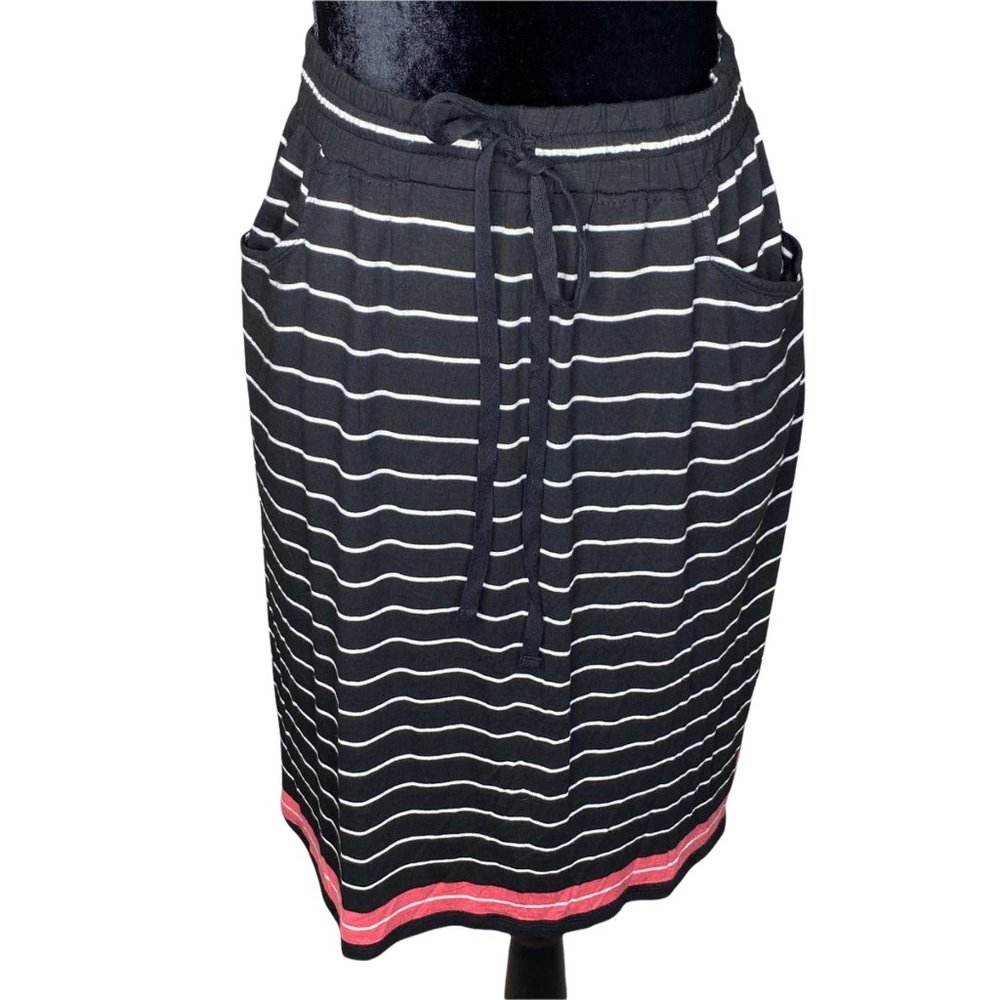 Max Studio Rayon Striped Skirt Sz M